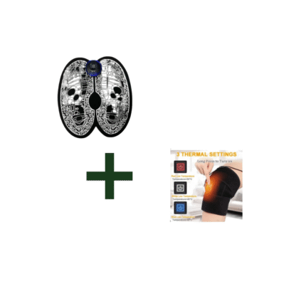 Combo Tapete Electrodos Rodillera Calor