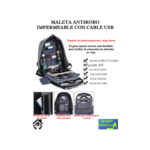 Maleta Antirrobo Impermeable con Reflectivo y Puerto USB