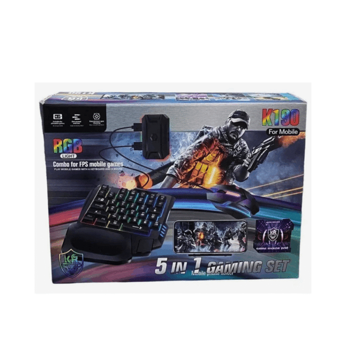Kit Gamer Set 5 en 1 K170/ K190 Android - Image 4